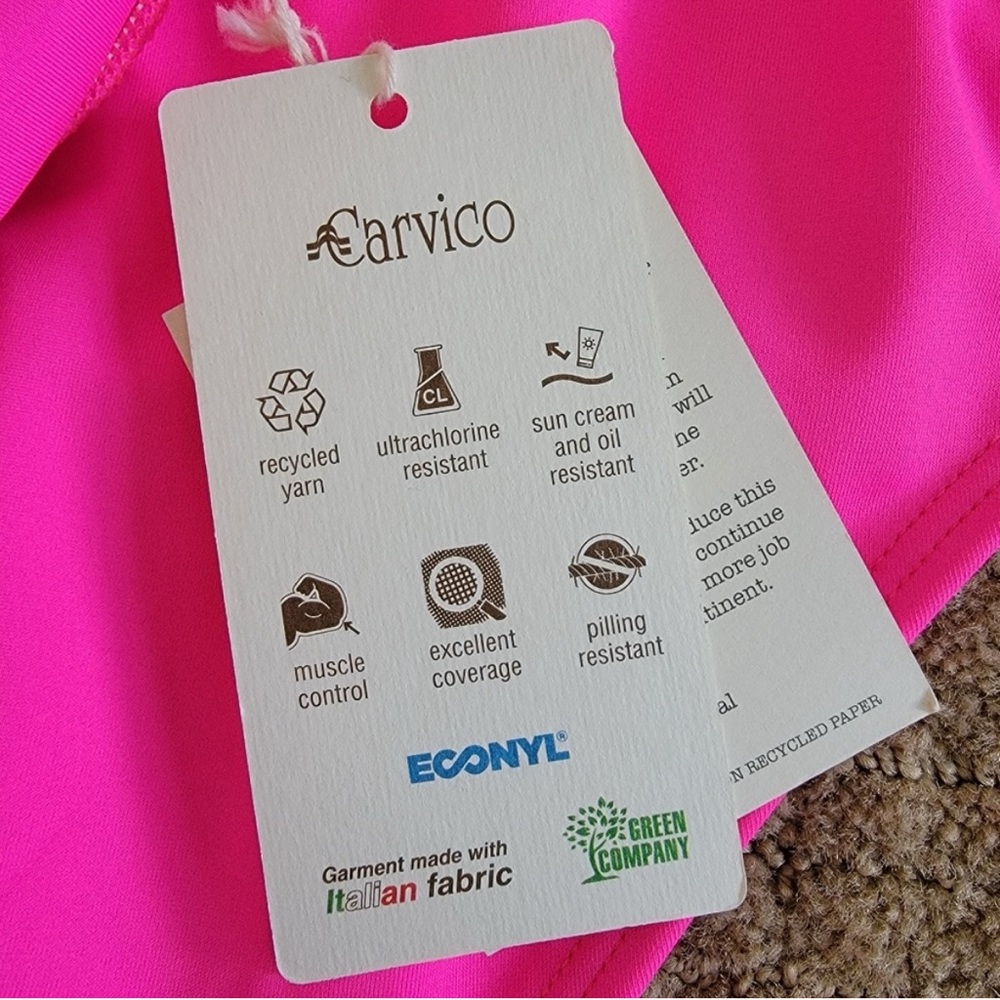 🔥 Lemlem High-Waisted Pink Bikini Bottoms. NWT. Hot pink! Medium. - Picture 5 of 9
